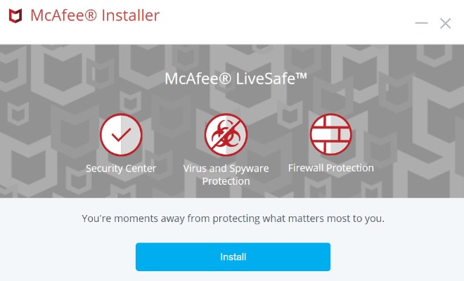 mcafee installer