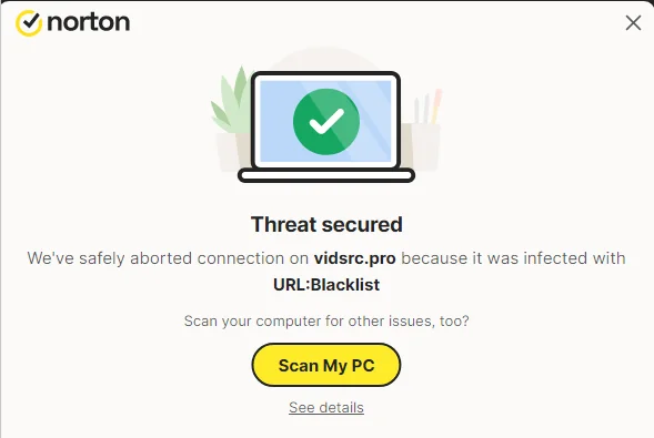norton-blocking-access to malicious websites